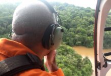 Bombeiros continuam as buscas por mulher desaparecida em Varginha