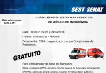 SEST SENAT oferece curso de especialização para condutor de veículo de emergência