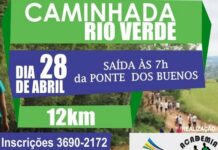 Varginha terá caminhada às margens do Rio Verde