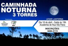 1ª Caminhada noturna da SEMEL acontece hoje