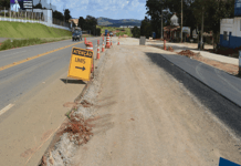 Continuam as obras no trevo de acesso à Cidade Universitária