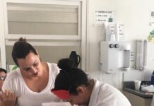 Equipe da UPA orienta sobre a importância de lavar as mãos