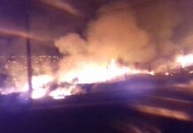 Varginha Digital flagrou incêndio na av. Celino Ferreira Ottoni