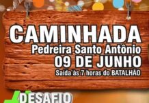Sábado tem caminhada até a Pedreira Santo Antônio