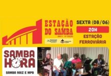 Grupo Samba da Hora se apresenta na estação nesta sexta-feira (08)