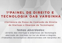 1º Painel de Direito e Tecnologia da OAB Varginha acontecerá dia 28/06