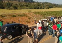 Acidente em rodovia entre Três Pontas e Santana da Vargem deixa duas pessoas gravemente feridas