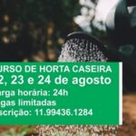 Curso gratuito de Horta Caseira será oferecido em Varginha