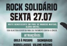 Sexta-feira, 27, tem rock solidário em Varginha