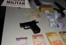 Polícia Militar apreende drogas e revólver artesanal