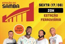 Hoje tem Estação do Samba com o quarteto Dlley e Trio Bom