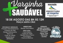 Sábado tem o Varginha Mais Saudável. Não percam!