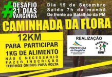 Sábado tem a Caminhada da Flora #Desafio 21 Dias Varginha