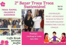 Segunda edição do Bazar Troca Troca Sustentável será neste sábado, 6