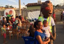Cinema no Muro agitou o Dia das Crianças no Carvalhos