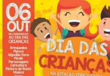 Sábado tem comemoração do Dia das Crianças na Estação