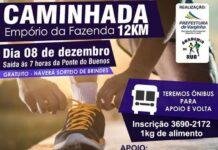 Sábado tem a última caminhada do ano: Caminhada Empório da Fazenda