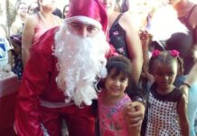 600 crianças dos CEMEIS de Varginha são presenteadas pelo Papai Noel