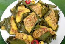 Especial América: tamales en hojas de plátano, um prato especial da Costa Rica.