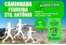 Sábado tem Caminhada até a Pedreira Santo Antônio
