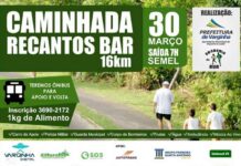 Sábado tem Caminhada até o Recantos Bar