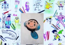 Confira o desenho enviado para a Arte do Leitor desta semana desenho com fundo