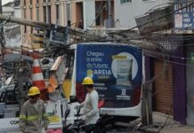 Rua São José está interditada para colocação de poste