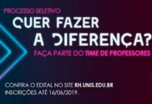Unis seleciona professores para lecionar em cursos presenciais e EAD