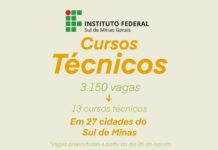 IF divulga mais de 3 mil vagas em cursos técnicos EAD para o sul de Minas, pré-matrículas terminam amanhã (30) cursos tecnicos ifsuldeminas 2019