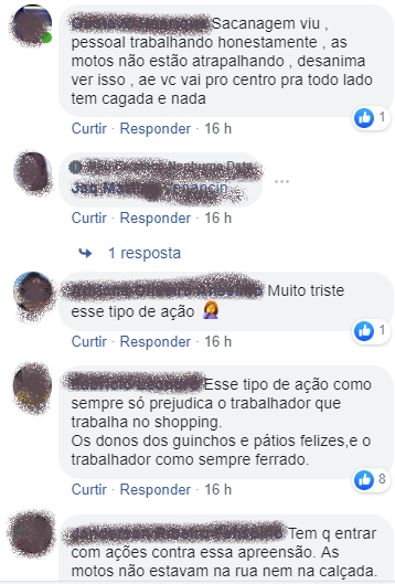imagem do Facebook comentários