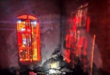 Incêndio destrói casa no bairro Santa Maria, em Varginha Fogo