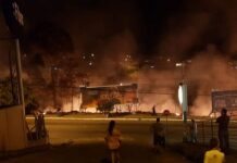 Incêndio atinge a rede elétrica no bairro Boa Vista, em Varginha Incêndio no bairro Boa Vista