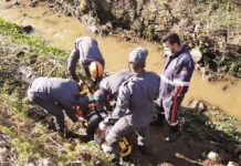 Homem embriagado cai no ribeirão do bairro Santa Maria Homem cai no ribeirão