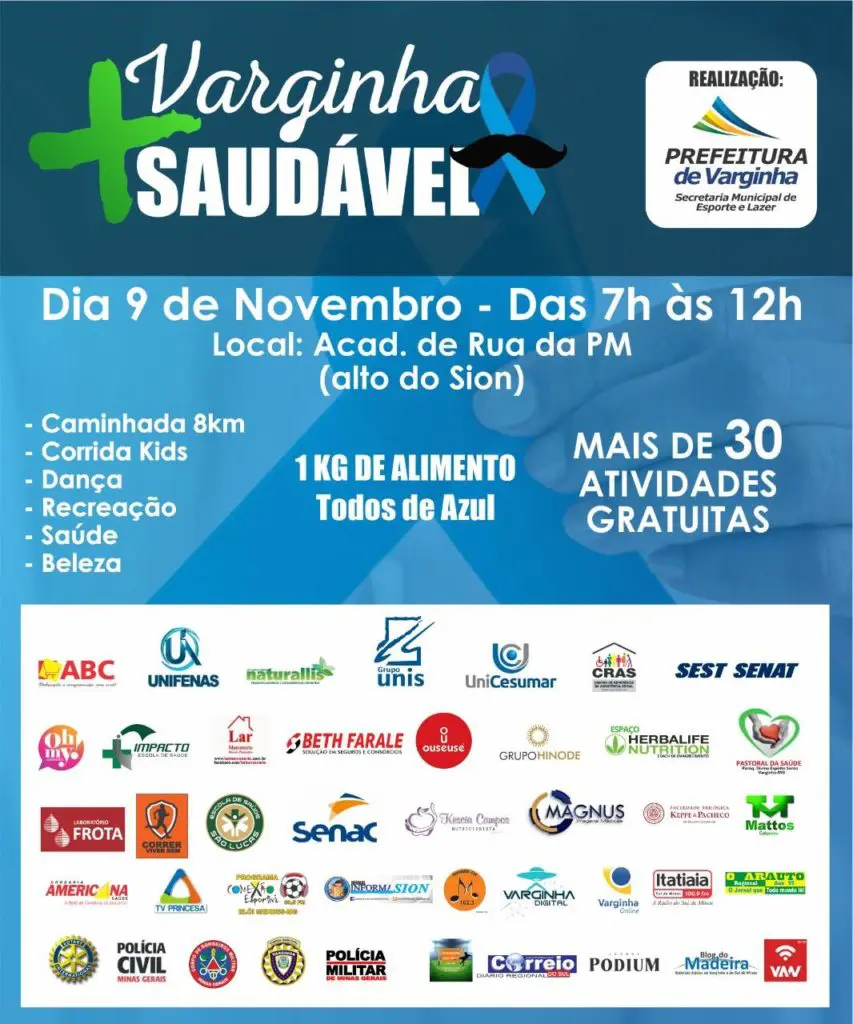 varginha mais saudável 2019 cartaz