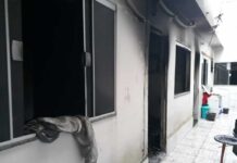 Casa pega fogo no bairro Bouganville em Varginha Fogo