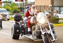 Chegada do Papai Noel Motociclista é neste sábado no 1º Festival do Rock Solidário papai noel moto