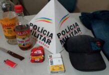 Polícia Militar prende assaltante de comércio em Varginha assaltante de comercio de varginha e preso