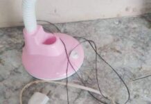 Menina é socorrida após choque elétrico em Varginha abajur