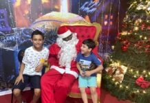 Chegada do Papai Noel marca início das festas de Natal em Varginha papai noel varginha