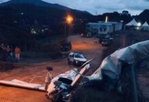 Avião faz pouso forçado após a decolagem em Monte Verde Avião
