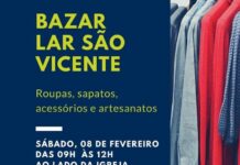Bazar do Lar São Vicente acontece neste sábado (8) em Varginha bazar lar sao vicente de paula