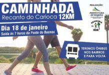 Caminhada Recanto do Carioca é neste sábado e vem aí o Desafio 15 Dias 2020 caminhada recanto do carioca varginha