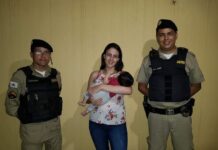 Polícia Militar salva vida de bebê no bairro Nova Varginha PM