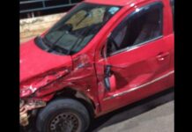 Jovem é atropelada três vezes pelo namorado em Três Corações Carro
