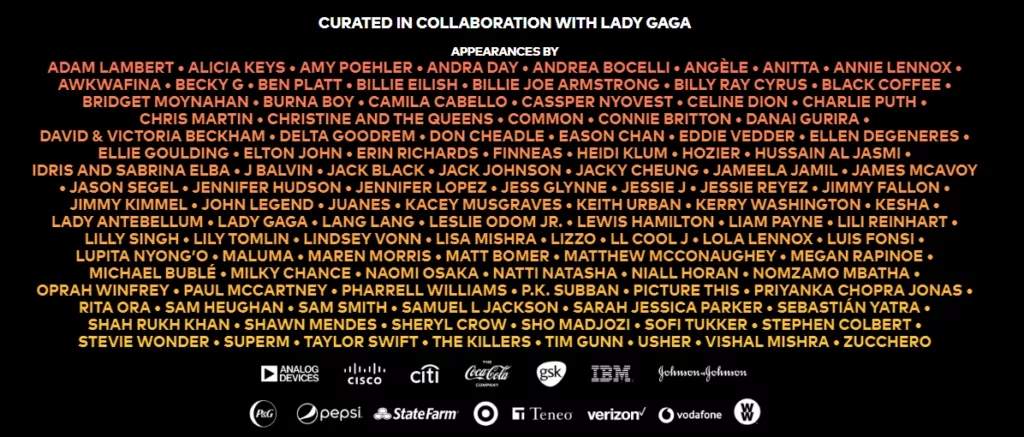 Set-list Festival One World