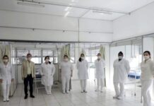 Hospital de Campanha começa a atender na segunda-feira (22) em Varginha. Confira a solenidade de inauguração hospital de campanha varginha