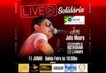Nesta quinta-feira (11) tem live solidária do Lar São Vicente de Paulo com Julio Moura live lar são vicente julio moura