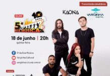 Banda Kaona agita live do Projeto 5ª da Boa Música. Assista no Varginha Digital! 5 boa música varginha digitial