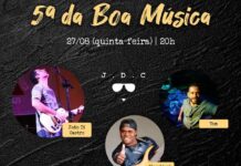 Live do 5ª da Boa Música desta semana é com João Di Castro & banda 5ª da boa música