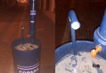 Vandalismo: Torneira do lavabo público no centro é furtada pela terceira vez lavabo público